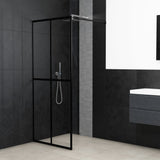 Vidaxl Walk -in Duschwand 90x195 cm transparentes Temperaturglas