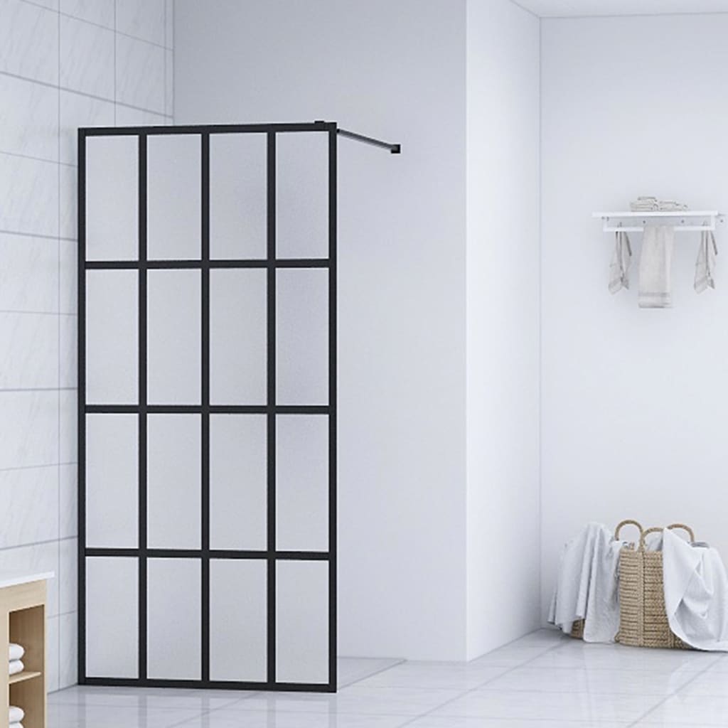 Vidaxl Walk -in shower wall 80x195 cm Mat Temperated Glass