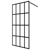 Vidaxl Walk -in dusjvegg 100x195 cm matte temperert glass