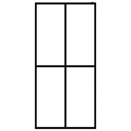 Vidaxl Walk -in Duschwand 80x195 cm MAT Temperiertes Glas