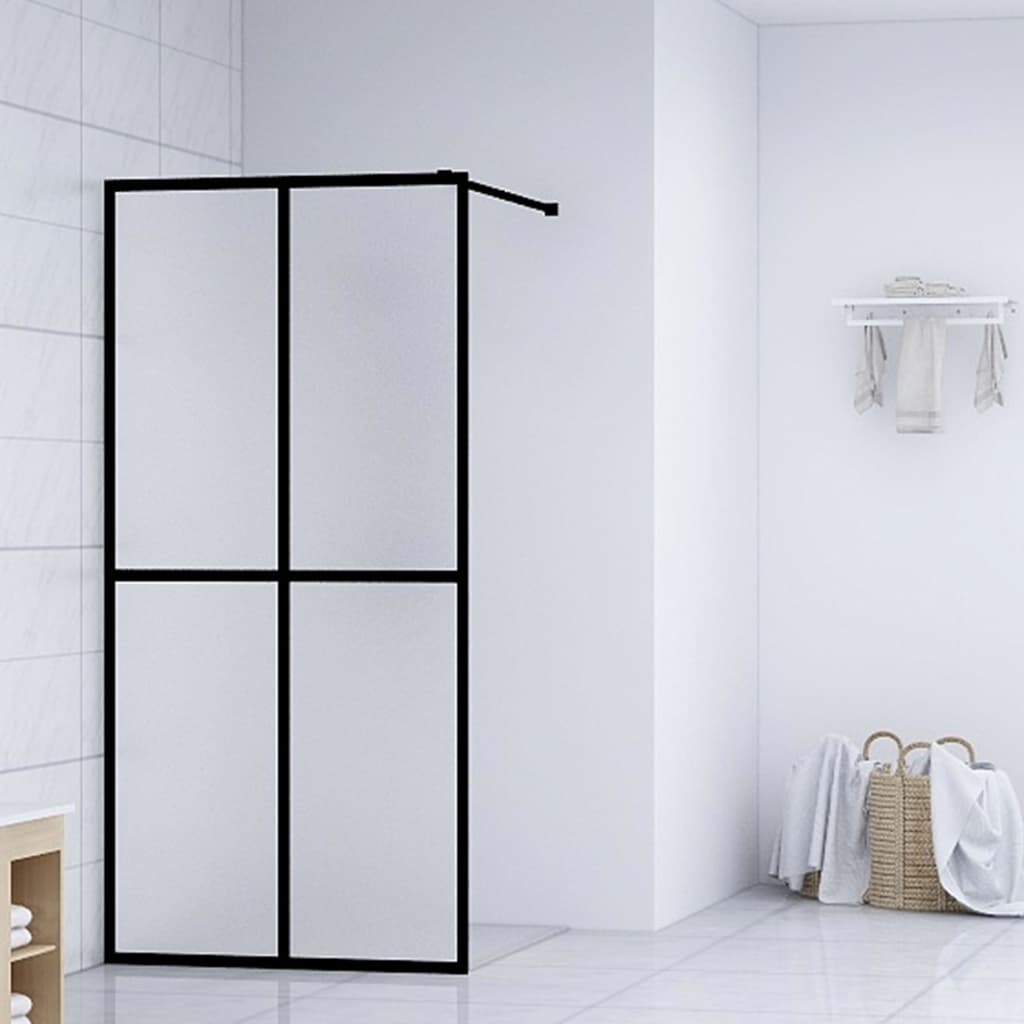 Vidaxl Walk -in shower wall 80x195 cm Mat Temperated Glass