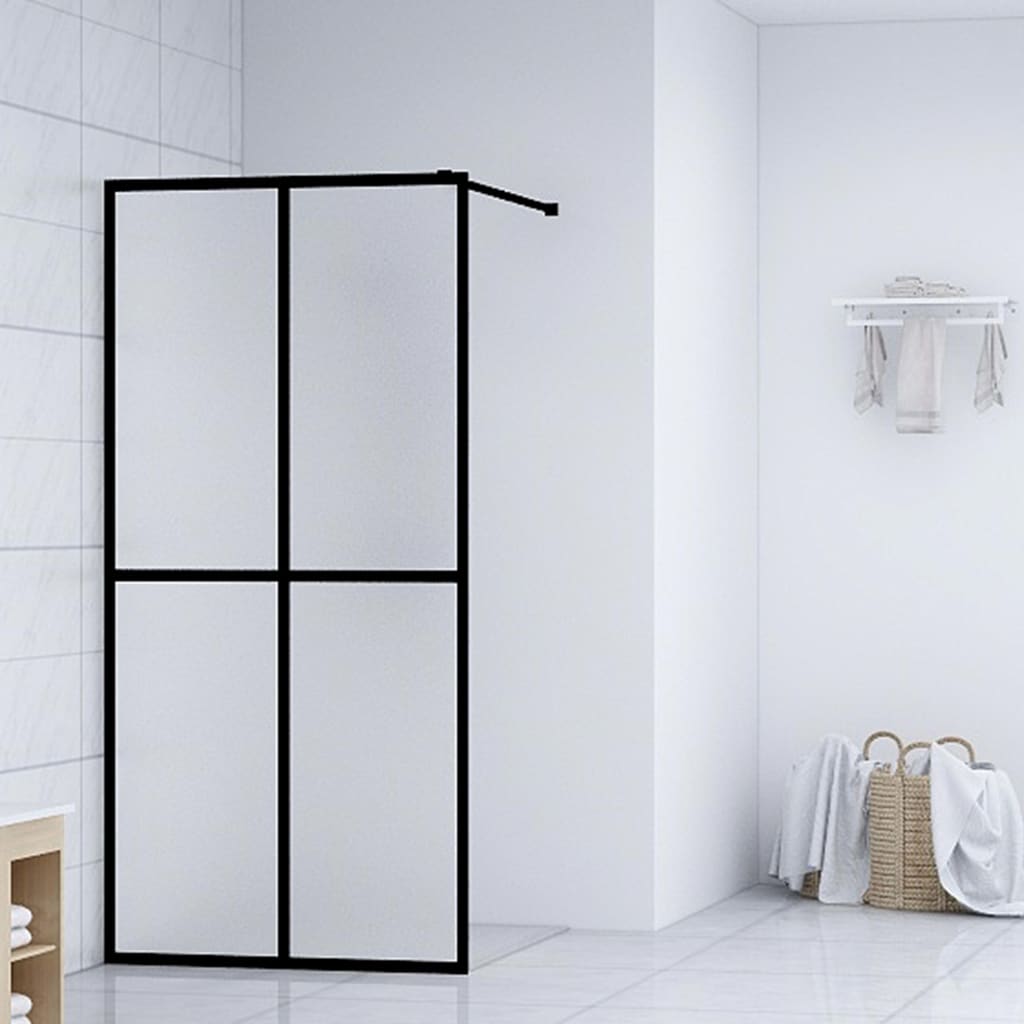 Vidaxl Walk -in dusjvegg 100x195 cm matte temperert glass