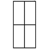 Vidaxl Walk -in Duschwand 118x190 cm Matte terminiertes Glas