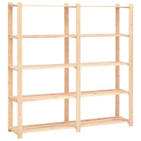 Vidaxl Späichere Rack 5-Layer 170x38x170 cm minely 500 kg