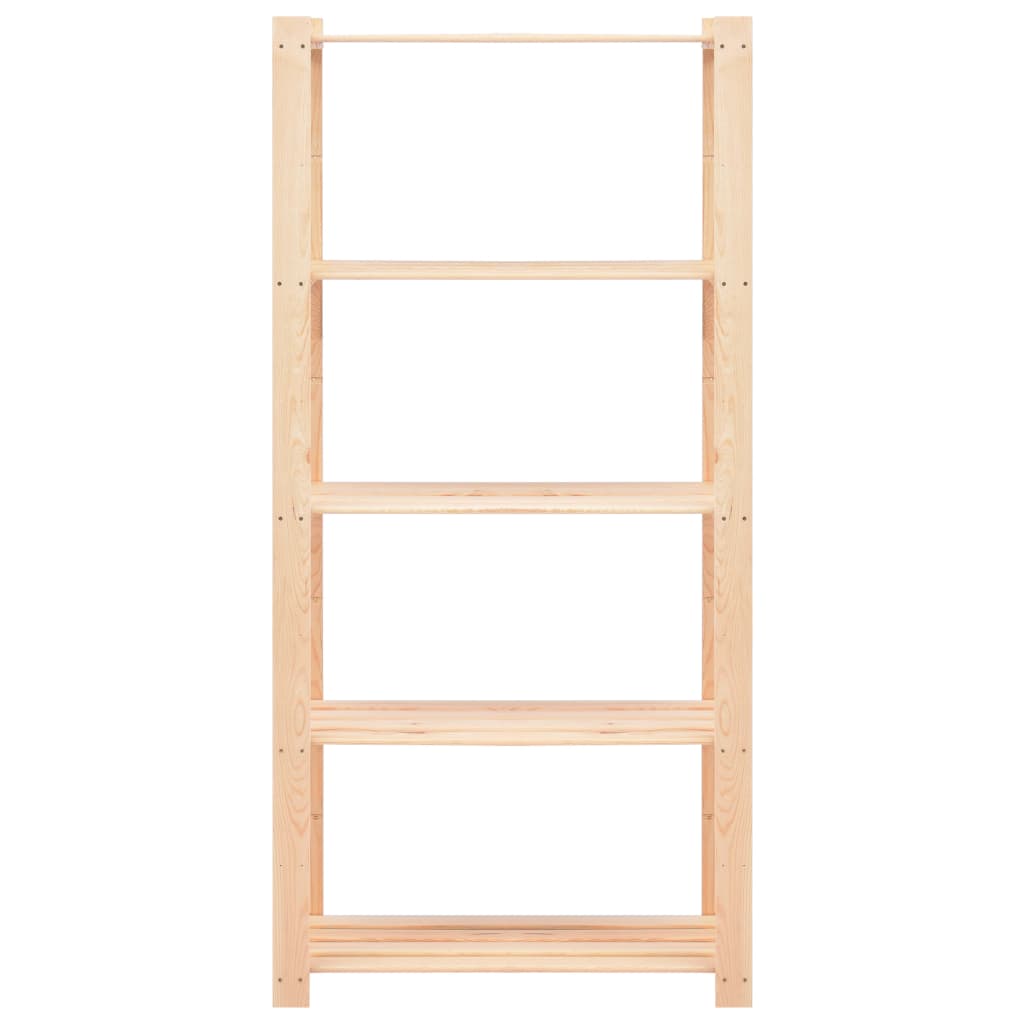 Vidaxl storage rack 5-layer 80x38x170 cm Solid pine 250 kg