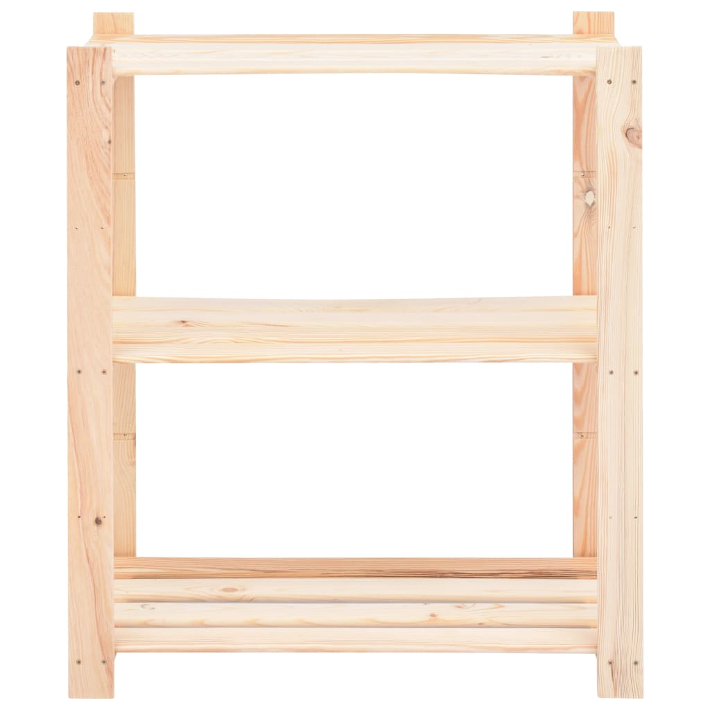 Vidaxl Späichere Rack 3-Layer 80x38x90 cm blalen Dreckholz 150 kg