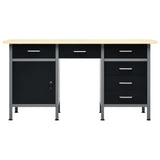 Vidaxl Workbench 160x60x85 cm de acero negro