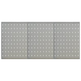 Vidaxl Hakepanel -Wand -montiert 3 Stcs 40x58 cm Stahl