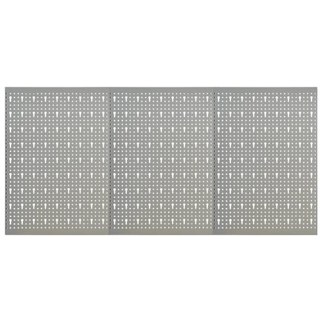 Vidaxl Hakepanel -Wand -montiert 3 Stcs 40x58 cm Stahl