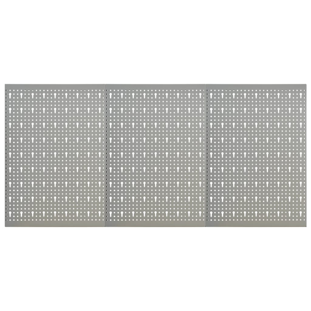 Vidaxl Hakepanel Wall -3 szt. 40x58 cm stal