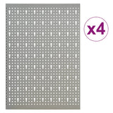 Vidaxl Gaartjenspanelen Wall - Moule de 4 pcs 40x58 cm en acier