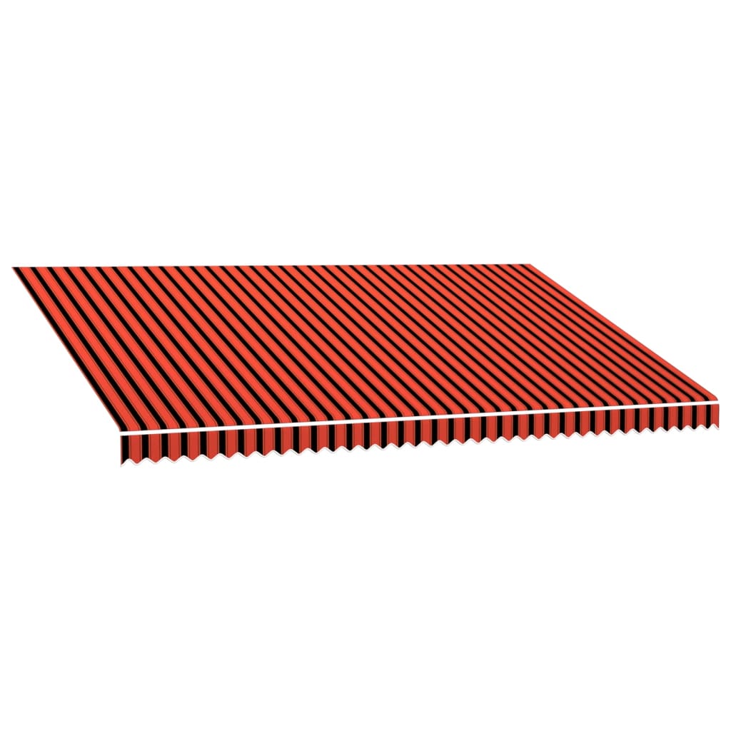 Vidaxx Markisentuch 500x300 cm Canvas Orange und Braun