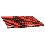 Vidaxx Markisentuch 500x300 cm Canvas Orange und Braun