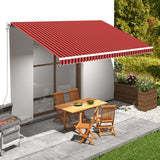 Vidaxx Markisentuch 500x300 cm Canvas Orange und Braun