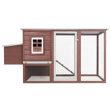 Vidaxl Chicken Coop mit Nacht Loft Wood Braun