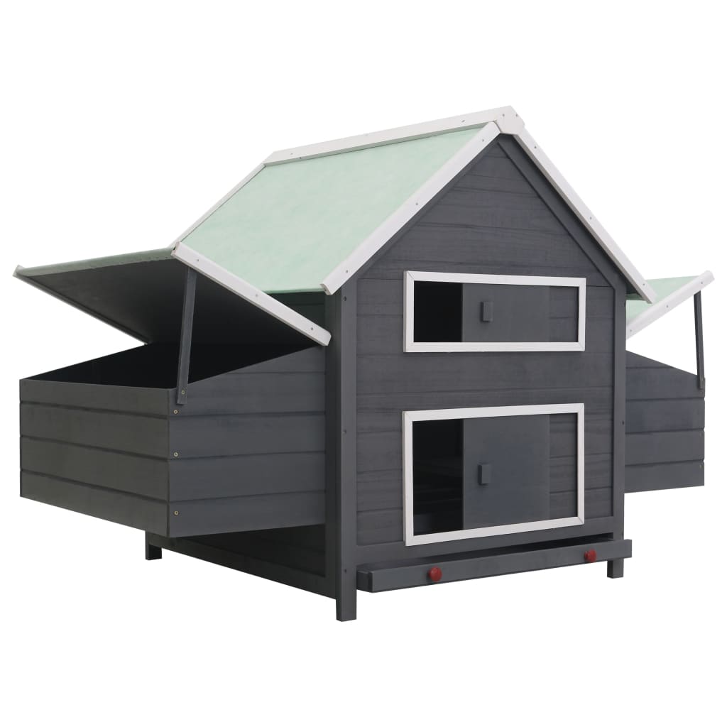 Vidaxl kurczak Coop 157x97x110 cm Wood Grey