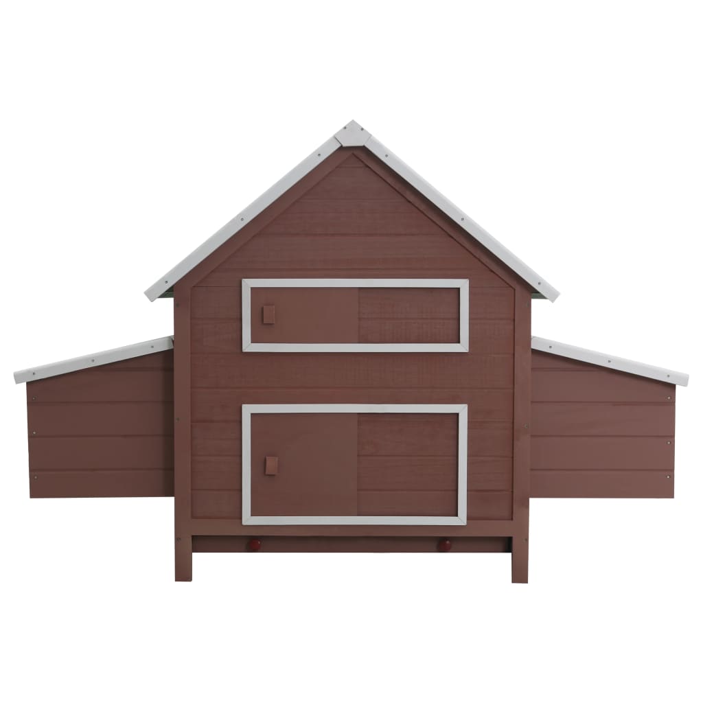 Vidaxl Chicken Coop 157x97x110 cm Holzbraun