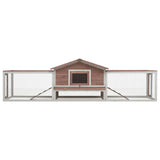 Vidaxl Rabbit Hutch 310x70x87 cm Solid fyrretræer Pangs Mocha