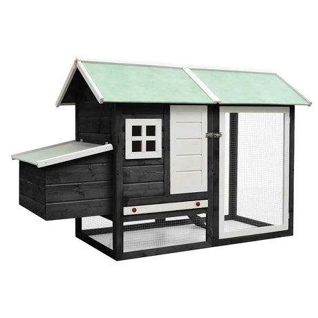 Vidaxl Chicken Coop 170x81x110 cm Festkiefer und Pinewood Grau