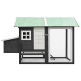 Vidaxl Chicken Coop 170x81x110 cm Festkiefer und Pinewood Grau