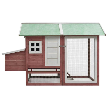 Vidaxl Chicken Coop 170x81x110 cm Festkiefer und Pine Mokka