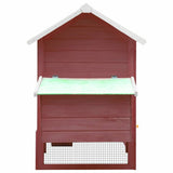Vidaxl Chicken Coop 170x81x110 cm Festkiefer und Pine Mokka
