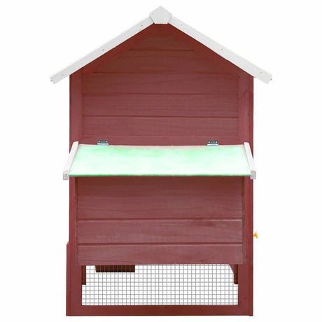 Vidaxl Chicken Coop 170x81x110 cm Festkiefer und Pine Mokka