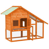 Vidaxl Kaninchenhutch 140x63x120 cm Festkieferholz