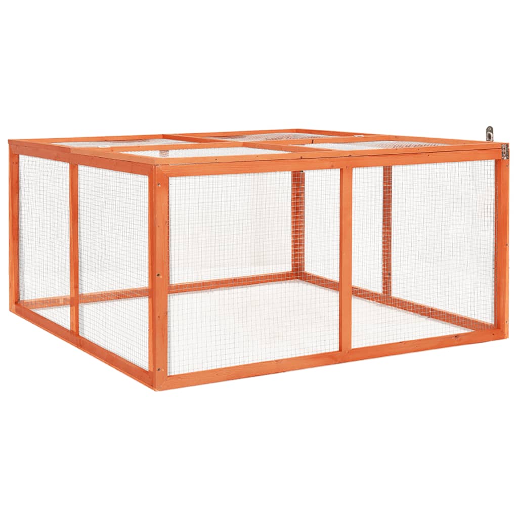 Vidaxl Rabbit Hutch 124x120x60 cm de pino sólido