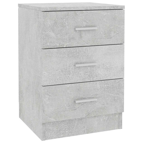 Vidaxl nachtkastje 38x35x56 cm bewerkt hout betongrijs