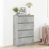 Vidaxl dressoir 60x35x98,5 cm bewerkt hout betongrijs