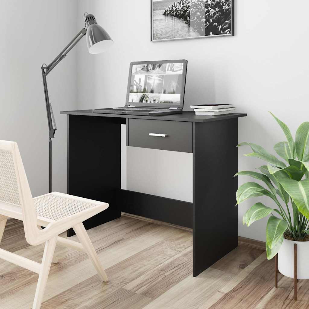 Vidaxl bureau 100x50x76 cm bewerkt hout wit
