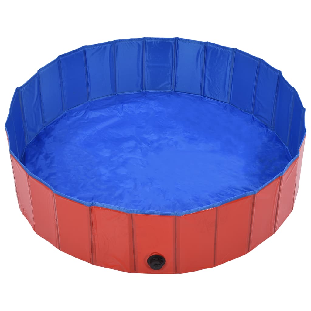 Vidaxl chien piscine pliable 120x30 cm en PVC rouge