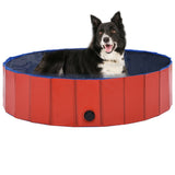 Vidaxl chien piscine pliable 120x30 cm en PVC rouge