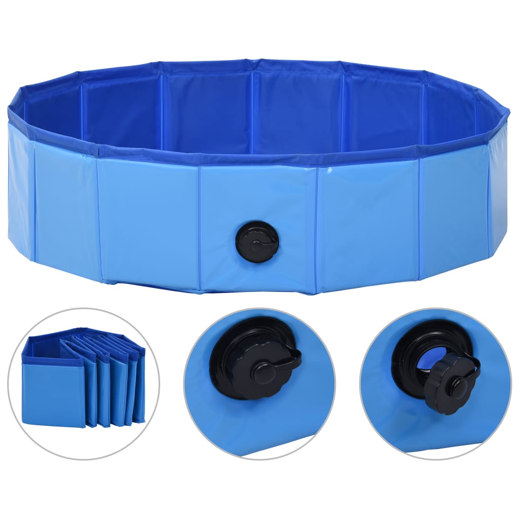 Vidaxl Dog Swimming Polsina Colpo 80x20 cm Pvc Blue