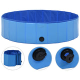 Bidaxl Dog Swimming Pool Collapsible 120x30 cm PVC Blue