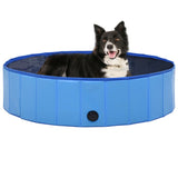 Bidaxl Dog Swimming Pool Collapsible 120x30 cm PVC Blue