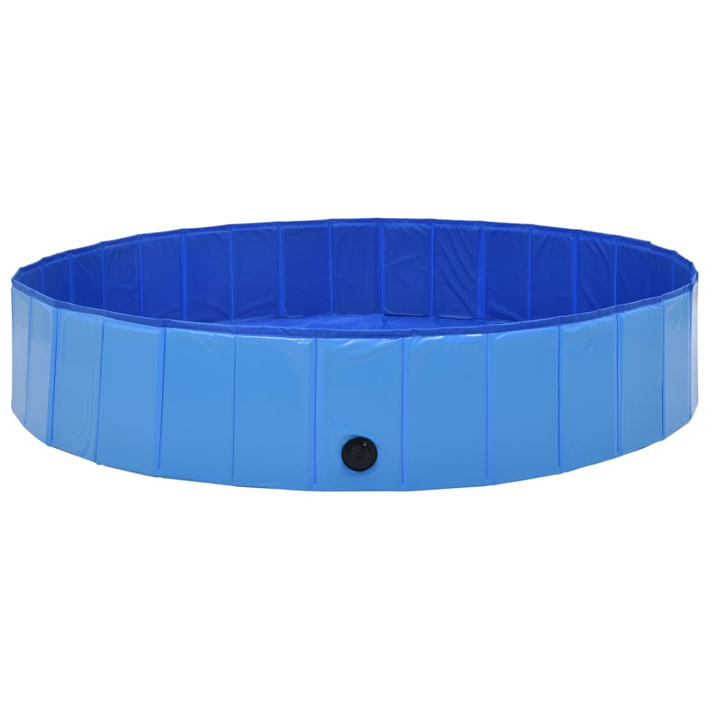 Vidaxl Dog Nwimming Pool Plegable 160x30 cm PVC Azul