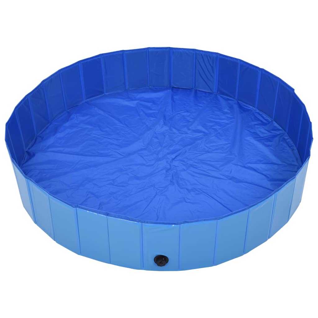 Vidaxl Dog swimming pool Collapsible 160x30 cm PVC Blue