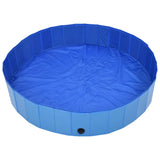 Vidaxl Dog Nwimming Pool Plegable 160x30 cm PVC Azul