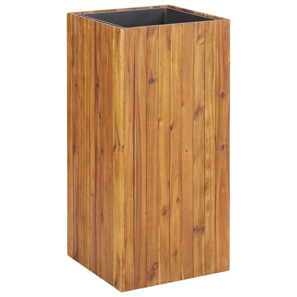 BIDAXL Planning Box höjde 43,5x43,5x90 cm Solid Acacia Wood