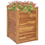 VIDAXL Planter hevet 60x60x84 cm Solid Acacia Wood