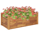 Vidaxl Planter hævet 110x60x44 cm fast acacia træ