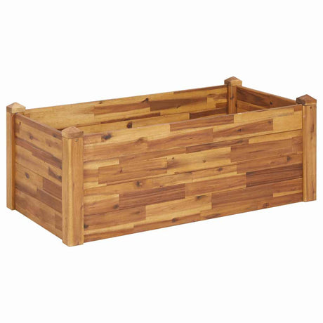 Vidaxx erhöhter Pflanzkasten 110x60x44 cm aus massivem Akazienholz