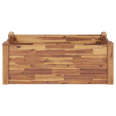 Vidaxx erhöhter Pflanzkasten 110x60x44 cm aus massivem Akazienholz
