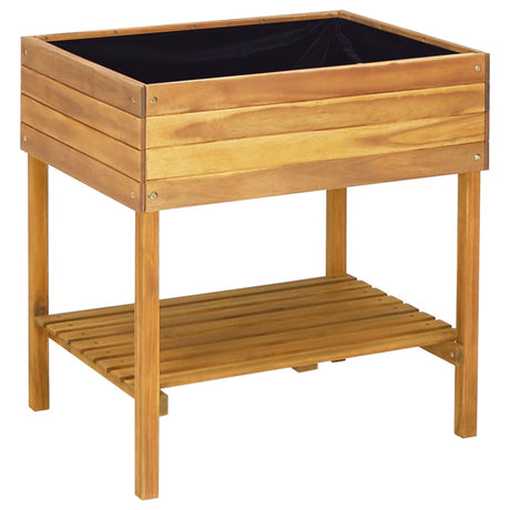 VIDAXL -Pflanzer erhöht 78,5 x 58,5 x 78,5 cm Festes Akazienholz