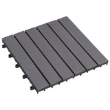 Vidaxl Terrace -fliser 10 stk 30x30 cm Solid Acaciahout Graywash