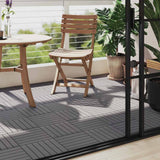 VIDAXL -Terrassenfliesen 10 Stcs 30 x 30 cm Feststoff Acaciahout Graywash