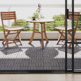 Vidaxl Terrace Tiles 10 st 30x30 cm Solid Acaciahout Grawash