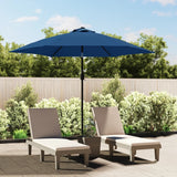 Parasol vidaxl avec poteau métallique 300 cm bleu